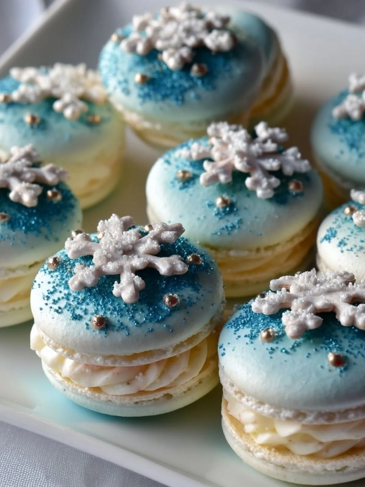 Macarons Flocon de Neige (1)