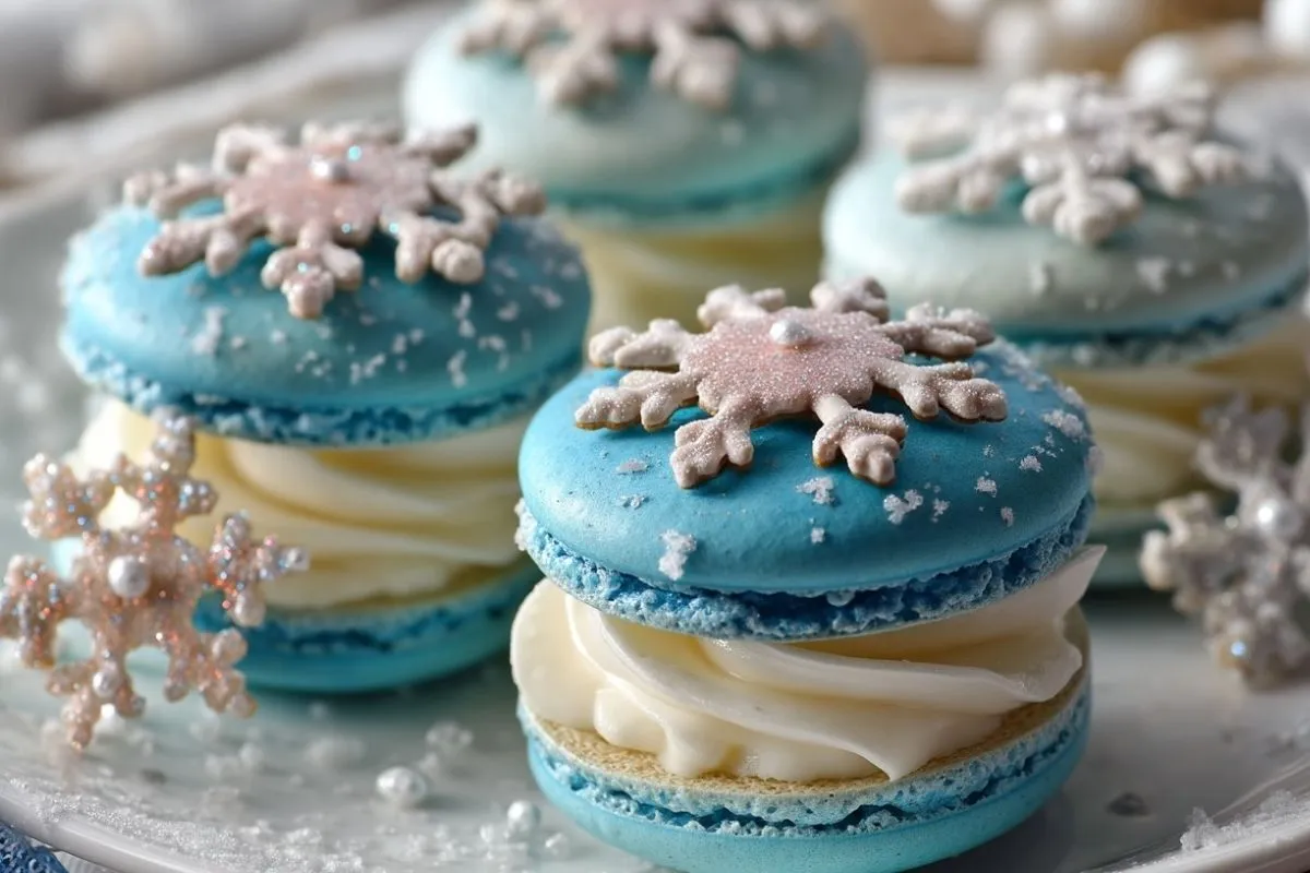 Macarons Flocon de Neige
