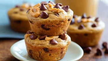 Muffins Au Beurre De Cacahuète Sans Farine