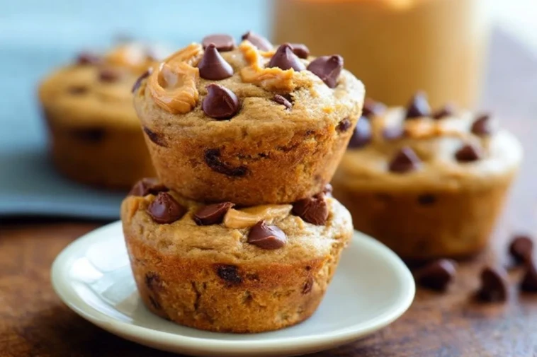 Muffins Au Beurre De Cacahuète Sans Farine