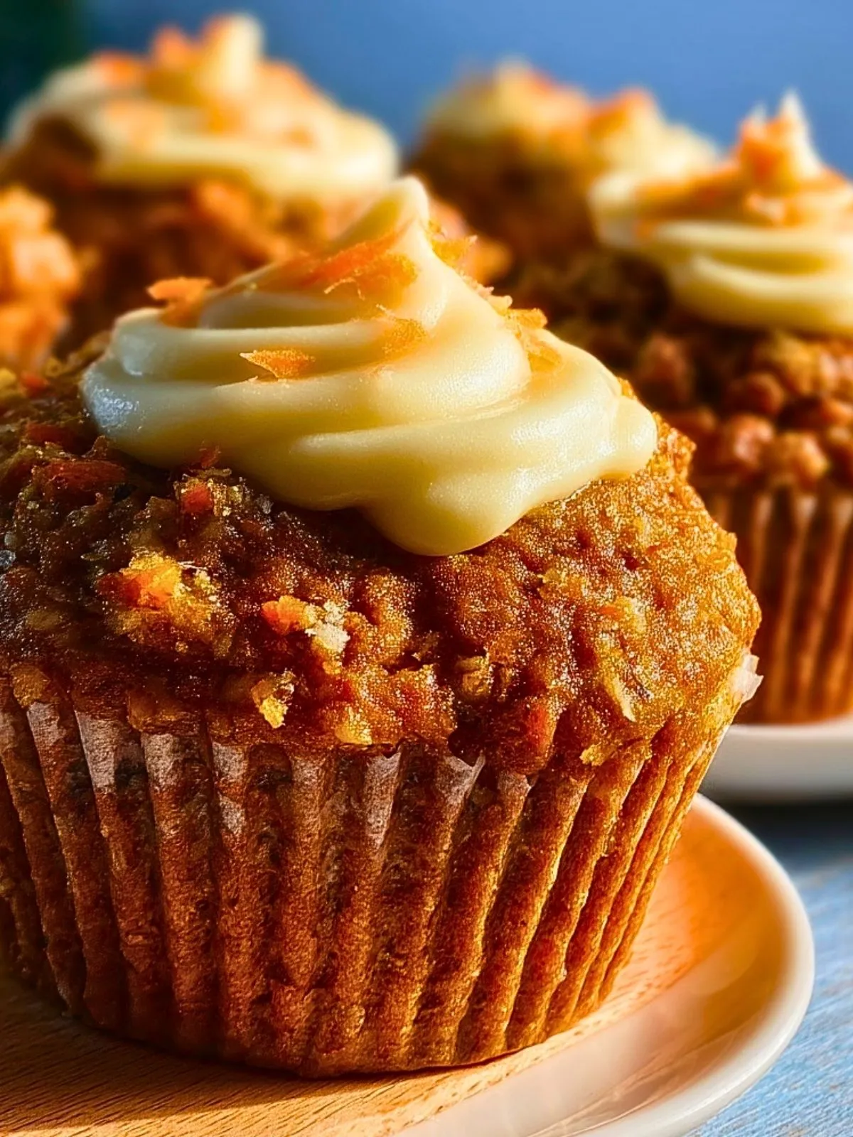Muffins Moelleux aux Carottes avec Glaçage au Fromage Frais (1)
