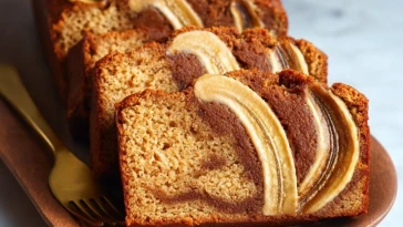 Pain Banane Biscoff Avec Un Meilleur Tourbillon Et Saveur