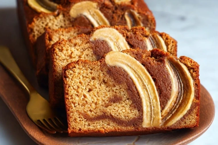 Pain Banane Biscoff Avec Un Meilleur Tourbillon Et Saveur