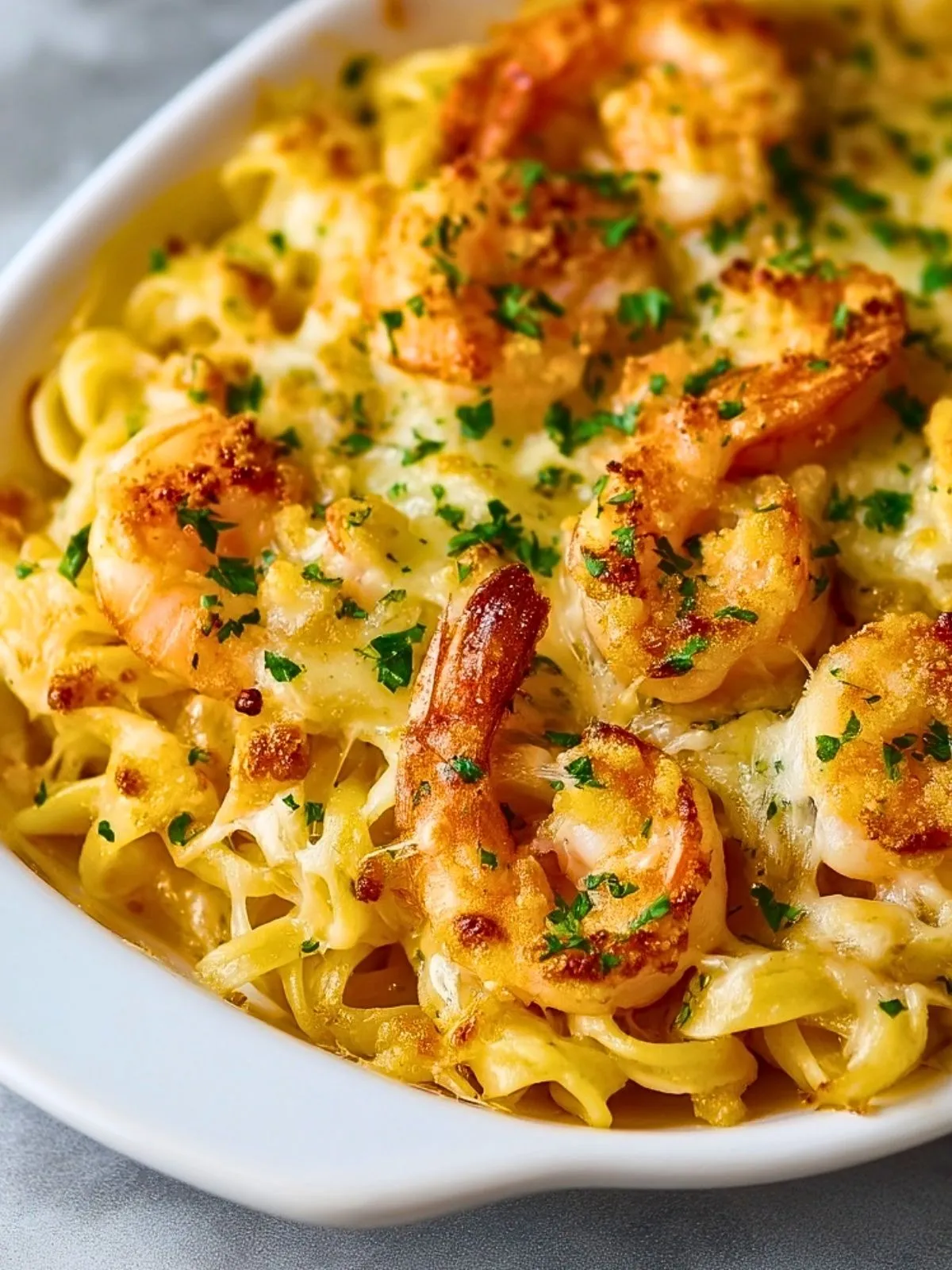Pâtes au Crevettes Gratinées (1)