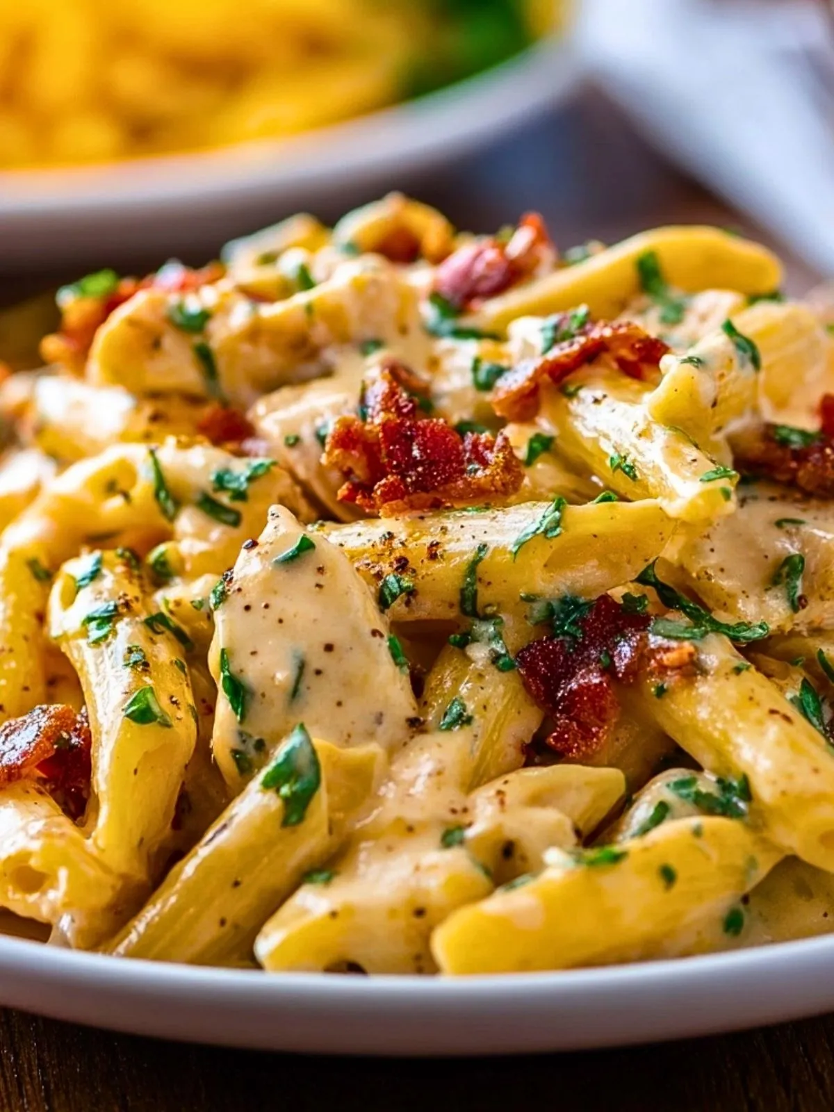 Penne Crémeux au Poulet et Bacon (1)