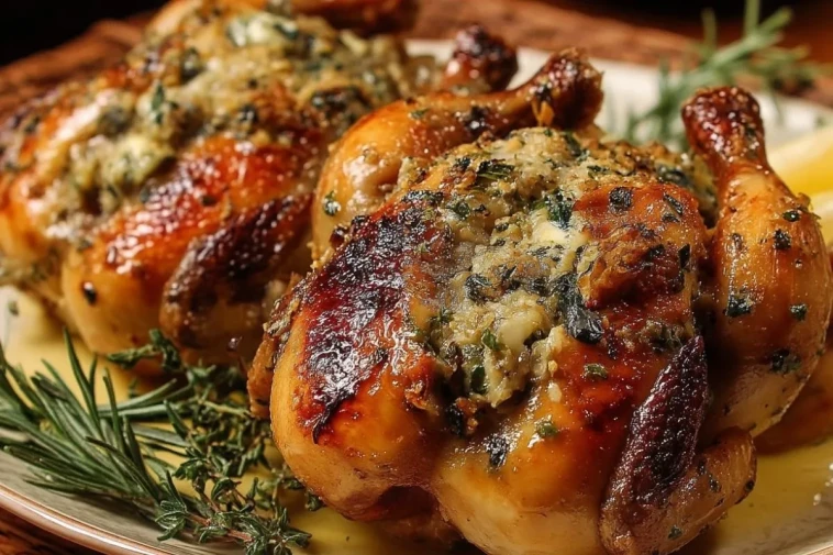 Poules De Cornouailles Farcies
