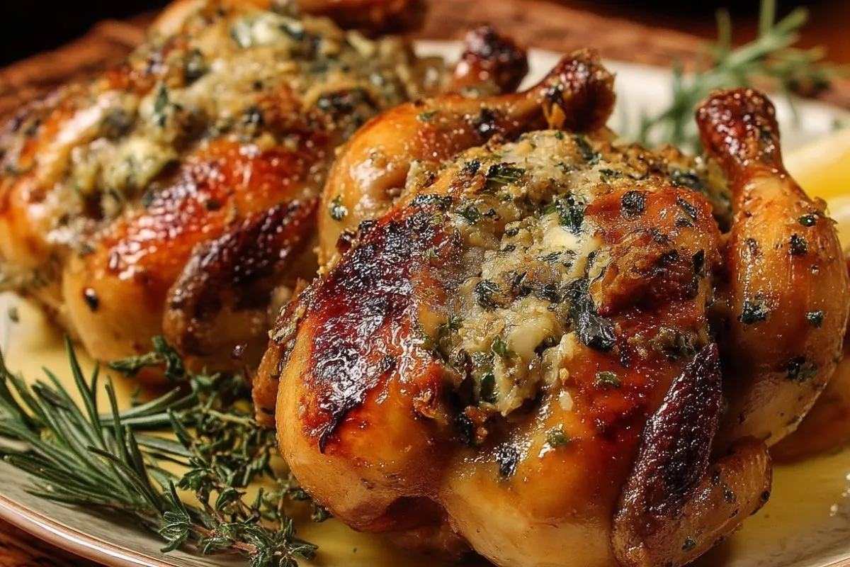 Poules De Cornouailles Farcies