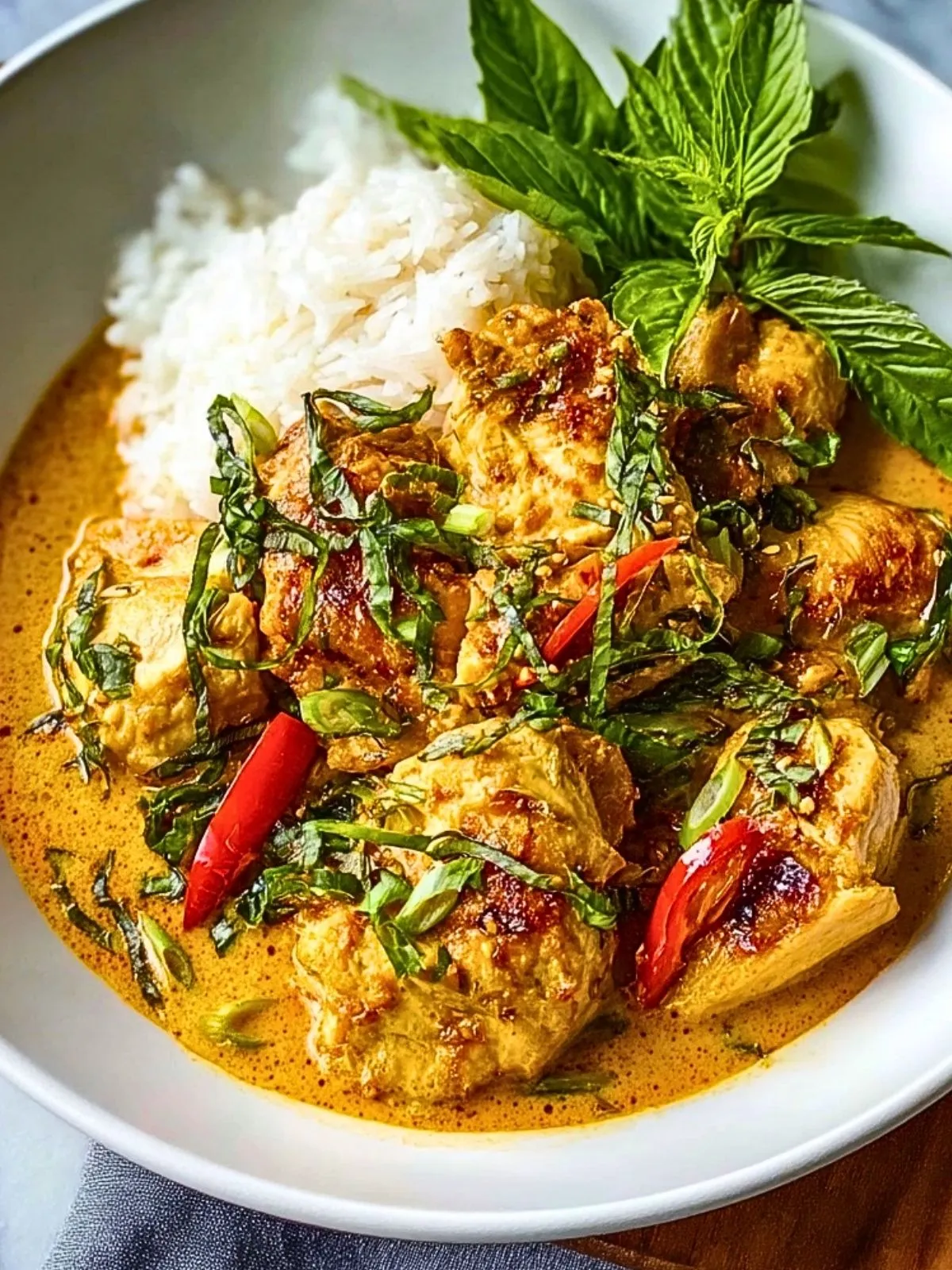 Poulet Au Citronnelle Avec Curry Thaïlandais À La Noix De Coco (1)