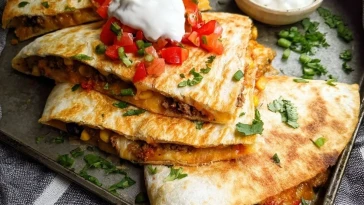 Quesadillas Tex-Mex Sur Plaque