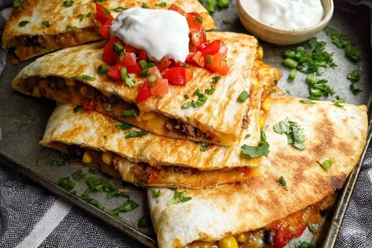 Quesadillas Tex-Mex Sur Plaque