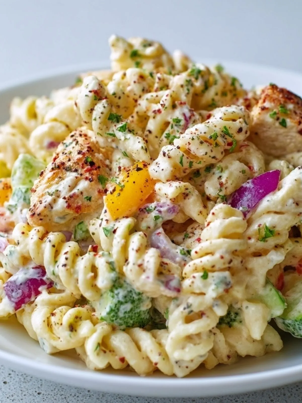 Salade De Pâtes Protéinée Crémeuse Au Ranch (1)