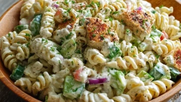 Salade De Pâtes Protéinée Crémeuse Au Ranch