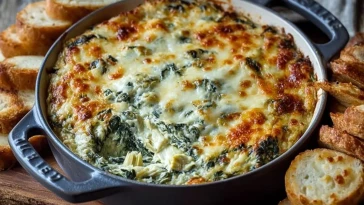 Tartinade Crémeuse Épinards Artichauts au Fromage